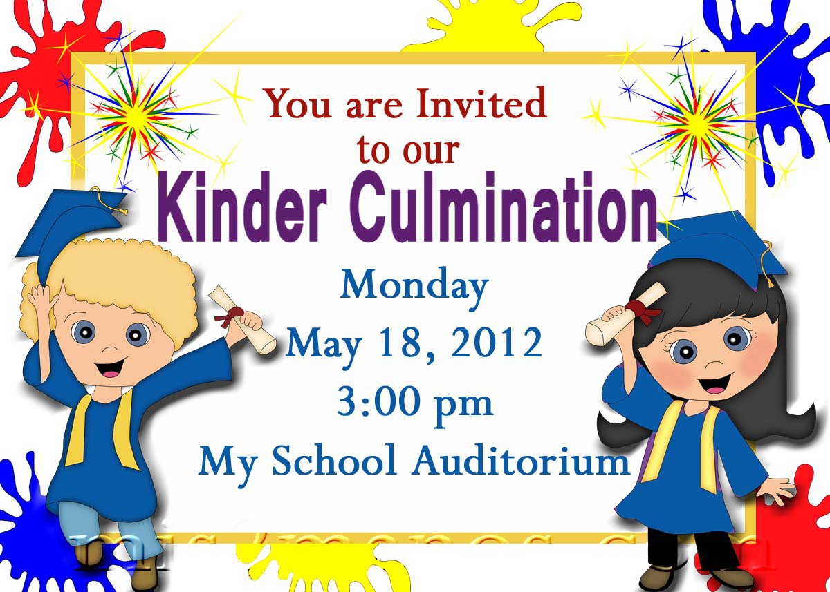 Kindergarten Graduation Invitations Free Printable 3