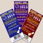 Graduation Ticket Invites Your School Colors diy printable invitation Announcements