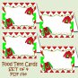 Tacky Sweater Food Tent Printable DIY Set of 4 Blank Ugly Sweater Food Cards Party