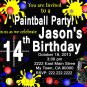 Paintball Birthday Party Invitation Teen Birthday Party, Boy Party Invitation Printable