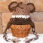 Fuzzy wuzzy baby bear brindle trim photo props.