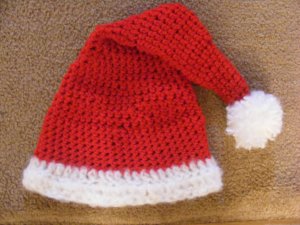 Newborn Santa clause crochet hat photo props photography