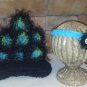 peacock diaper cover headband set photo prop girl Newborn