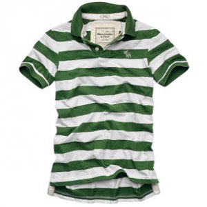 NWT Abrcrombie  Azure Mountain Men Polos Green