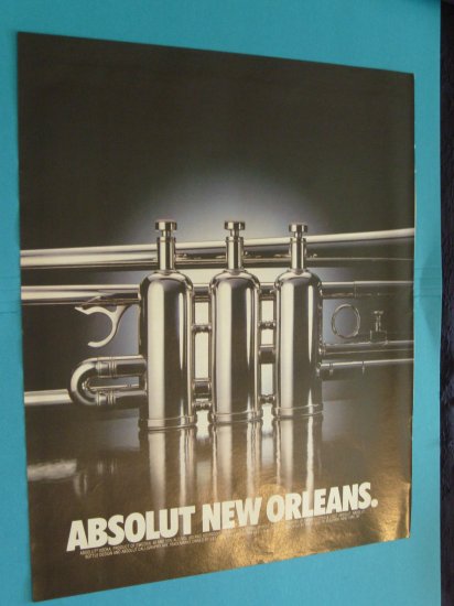 Absolut Vodka New Orleans Print Ad