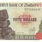 P8a Zimbabwe 50 Dollars 1994 CUNC