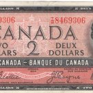 BC-38a Canada 2 Dollars 1954-MP B/C EF