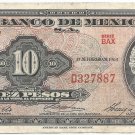 P58k Mexico 10 Pesos 1965 VF35