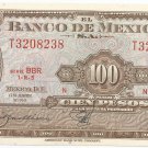 P61c Mexico 100 Pesos 1965 AU