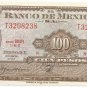P61c Mexico 100 Pesos 1965 AU