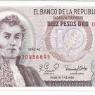 P407g Colombia 10 Pesos Oro 1980 CUNC