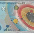 P111a Romania 2,000 Lei 1999 Polymer CUNC
