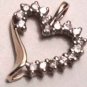 1/4 CT. T.W. Diamond Shadow Heart Pendant in 10K Gold