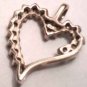 1/4 CT. T.W. Diamond Shadow Heart Pendant in 10K Gold