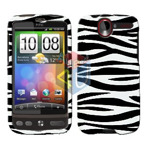 FOR HTC Desire Cover Hard Case Zebra