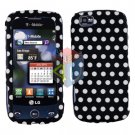 For LG Cookie Plus GS500 Cover Hard Case Polka Dot