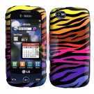 For LG Cookie Plus GS500 Cover Hard Case C-Zebra