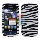 For LG Cookie Plus GS500 Cover Hard Case Zebra
