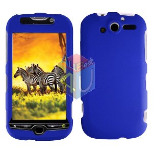 FOR HTC MyTouch 4G cover hard case Rubberized Blue