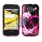 For Samsung Transform M920 Protector Screen + Cover Case Love
