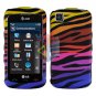 For LG Encore GT550 Cover Hard Case C-Zebra