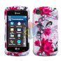 For LG Encore GT550 Cover Hard Case W-Flower