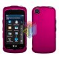 For LG Encore 550 Protector Screen + Cover Case Rose Pink