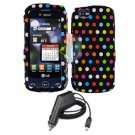 For LG Cookie Plus GS500 Car Charger +Cover Hard Case R-Dot