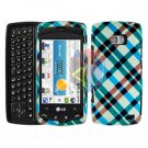 For LG Ally VS740 Cover Hard Case Plaid