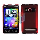 For HTC Evo 4G Cover Hard Case Rubberize Red