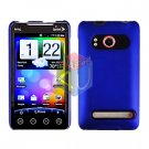 For HTC Evo 4G Cover Hard Case Rubberize Blue