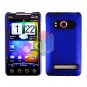For HTC Evo 4G Cover Hard Case Rubberize Blue