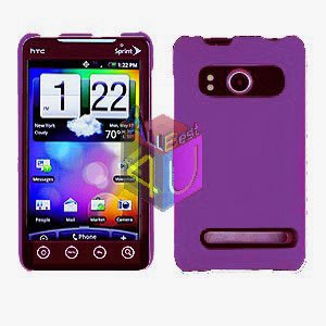 For HTC Evo 4G Cover Hard Case Rubberize Purple