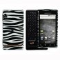 For Motorola Droid A855 Cover Hard Case Zebra