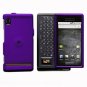 For Motorola Droid A855 Cover Hard Case Purple