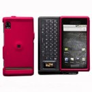 For Motorola Droid A855 Cover Hard Case Rose Pink