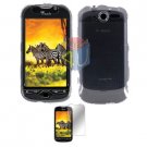 For HTC MyTouch 4G / Panache 4G Protector Screen + Cover Hard Case Clear