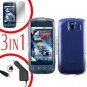 For LG Optimus-S / LS670 Screen +Car Charger +Hard Case Clear 3-in-1