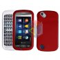 For Pantech Laser P9050 Cover Hard Case Rubberized Red