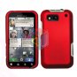 For Motorola Defy MB525 Cover Hard Case Rubberized Red