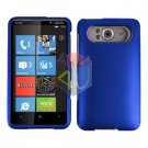 FOR HTC HD7 HD 7 Cover Hard Case Rubberzied Blue