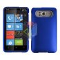 FOR HTC HD7 HD 7 Cover Hard Case Rubberzied Blue