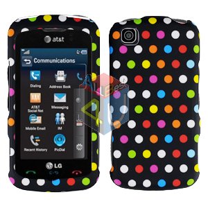 For LG Shine Touch KM555 Cover Hard Case R-Dot