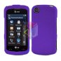 For LG Shine Touch KM555 Cover Hard Case Rubberized Purple