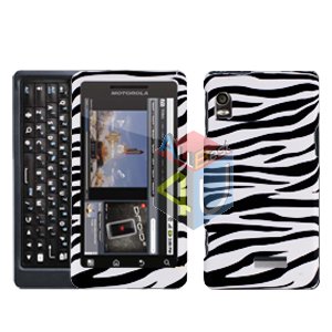 For Motorola Milestone 2 Cover Hard Case Zebra