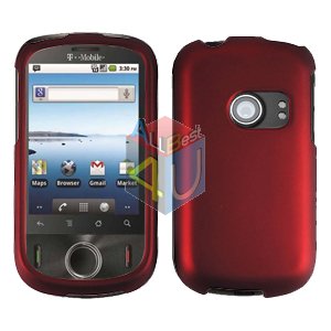 For Huawei Comet U8150 Cover Hard Case Rubberized Red