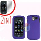 For Pantech Crux / CDM8999 Cover Hard Case Rubberized Purple +Screen 2-in-1