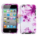 For ipod touch 4 Cover Hard Case H-Flower