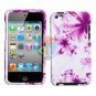 For ipod touch 4 Cover Hard Case H-Flower