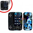 For Samsung Reality U820 Cover Hard Case Flower +Screen 2-in-1